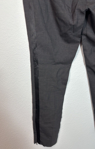 Nili Lotan Wool Blend Classic Heather Black Women's Dress Pants Size 10 Classic - Picture 4 of 10