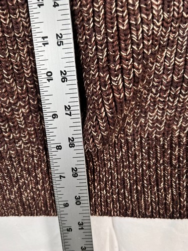 L.L. Bean Sweater Mens 2XLT Brown Cotton Knit Marled Roll Neck Fisherman Sailing - Picture 20 of 23