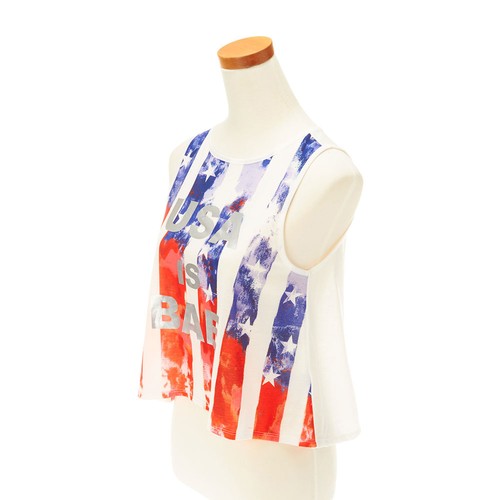 Claire's Womens USA is BAE Tank Top Junior Size One Size New - Picture 2 of 3