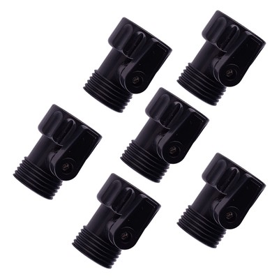 6x 3/4'' Plastic Water Shut Off Ball Valve Garden Hose Industrial Connector B2