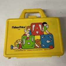 Vintage Fisher Price 1979 Play Lunch Box and Thermos ABC