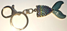 Mermaid Ocean Keychain Key Ring Purse Bag Backpack Car Charm Women Girl Silvery
