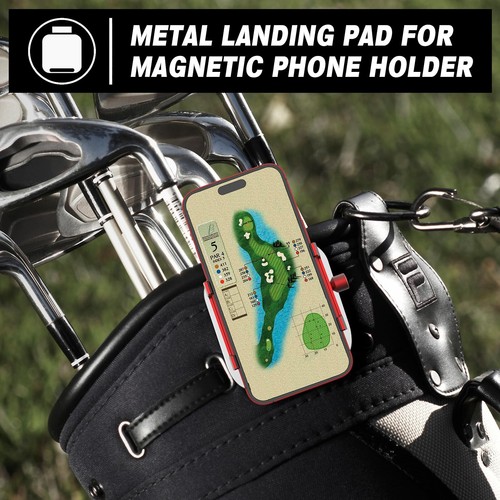 Golf Bag Landing Pads w/Quick Magnetic Access for Towel Rangefinder Flask Speake - Picture 6 of 6
