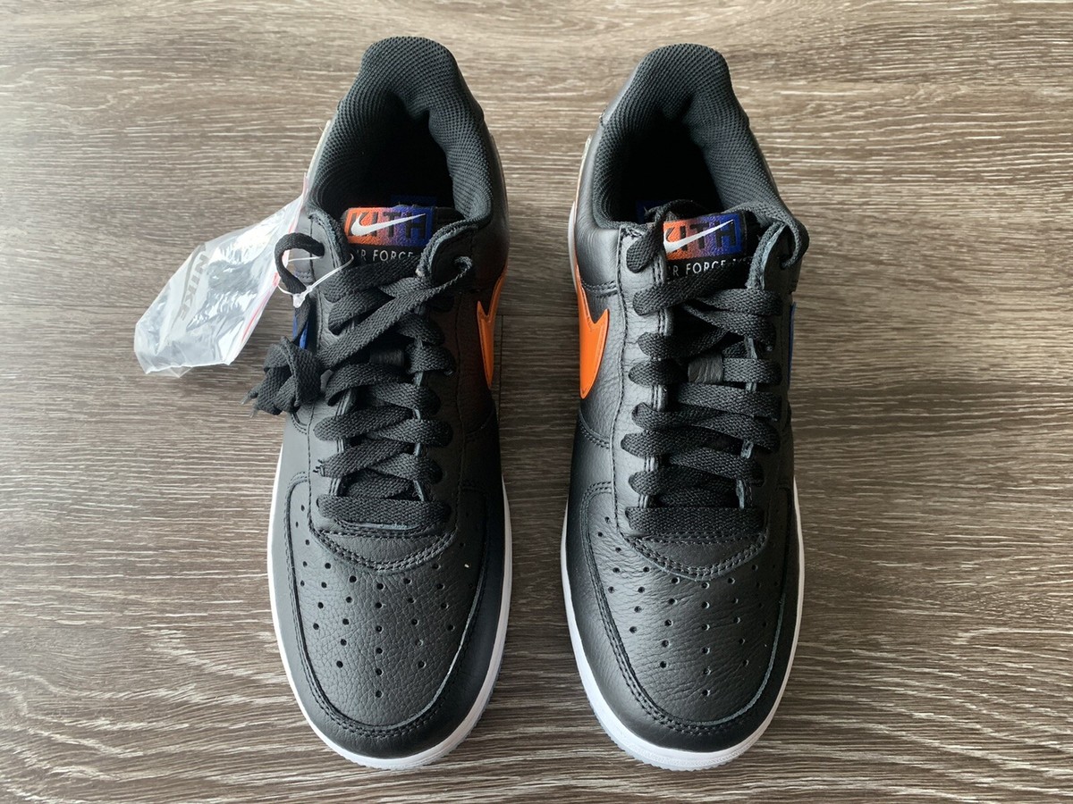 Air Force 1 Low Kith NYC Knicks Away Black Men's Size 7.5 In