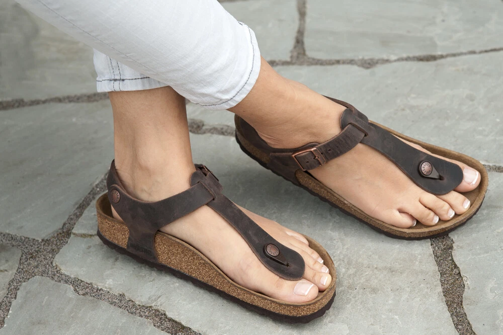 Indigenous håber flod Birkenstock Sandals KAIRO habana brown regular waxy leather 1020050 NEW |  eBay