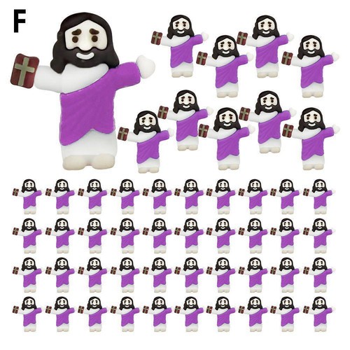 50 Pack Mini Jesu s Figurines Bulk with Bible Little (Multicolor)' Toys s E9J5 - Picture 20 of 21