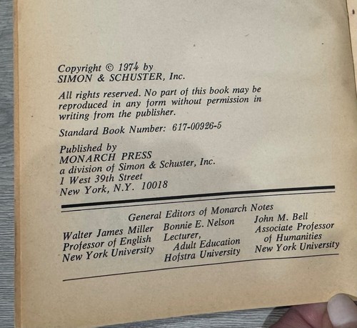 Monarch Notes THE MAJOR WORKS OF SIGMUND FREUD INTRODUCTORY LECTURES Vtg 1974 - Picture 4 of 16