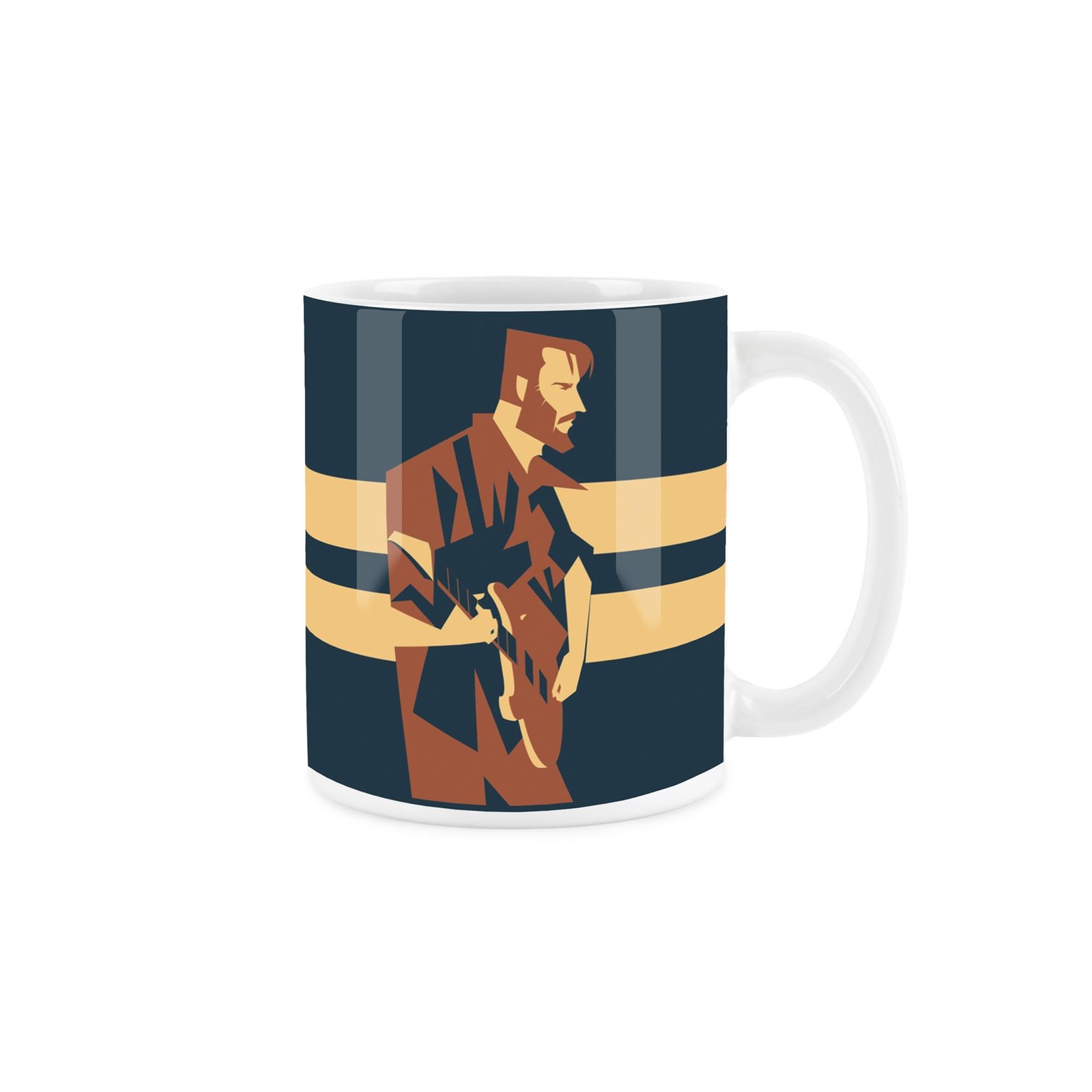 Guitar Player Musician Design Mug - Coffee/Tea Gift for Music Lovers