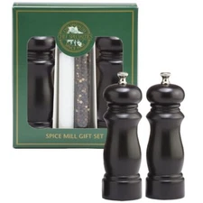 Chef Specialties 6" Salem Ebony Pepper Mill & Salt Mill Gift Set