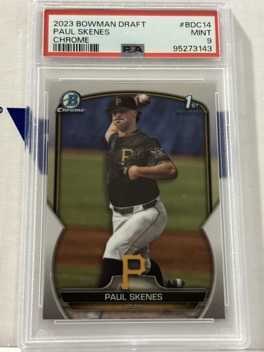 2023 bowman draft chrome paul skenes psa 9 Bowman 1st ROY contender BDC14