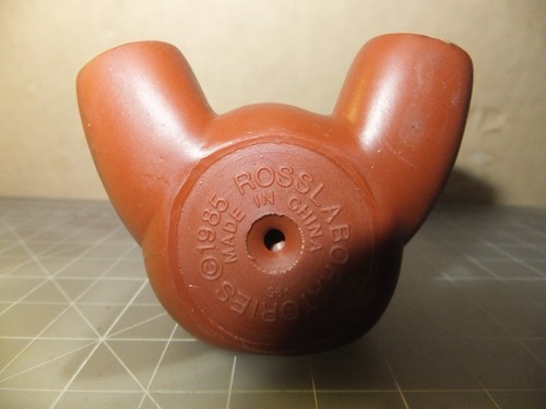 Vintage Teddy Bear Ross Laboratories Similac Rubber Squeaky Brown Toy 1985 - Picture 3 of 3