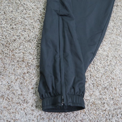 Vintage Nike Pants Boys Medium 10/12 Black Track Pull On Ankle Zip 90s Y2K Youth - Picture 9 of 12