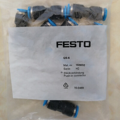 Hana　36 153032 10pcs new FESTO QS-6 New Connector Fast Shipping | eBay