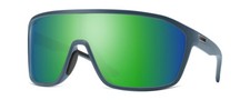 Smith Boomtown Sunglasses Crystal Blue/Photochromic ChromaPop Green Mirror 99 mm