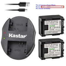 Kastar Battery Oval USB Charger for Canon BP-809 Canon VIXIA HF M36 HFM36 Camera
