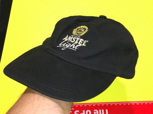 NEW / UNUSED ~ IMPORTED AMSTEL LIGHT ~ BLACK BASEBALL CAP / HAT ADJUSTABLE - Picture 5 of 12