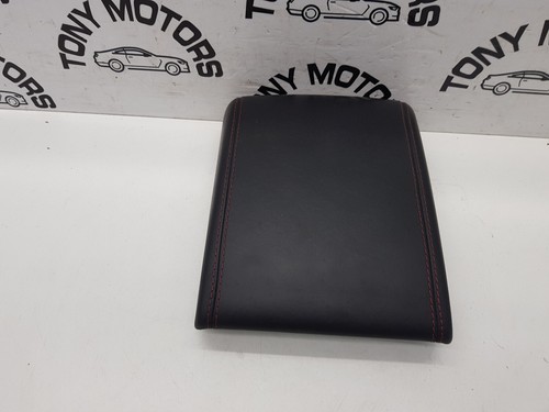 2015 JAGUAR F-TYPE R X152 CENTRE CONSOLE BLACK LEATHER RED STITCHING ARMREST OEM - Picture 3 of 8