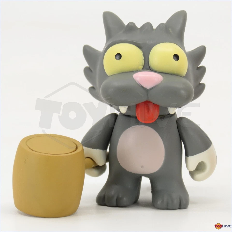 Kidrobot The Simpsons series 1 - Scratchy cat 3-inch vinyl figure with box card - Image 4 of 4