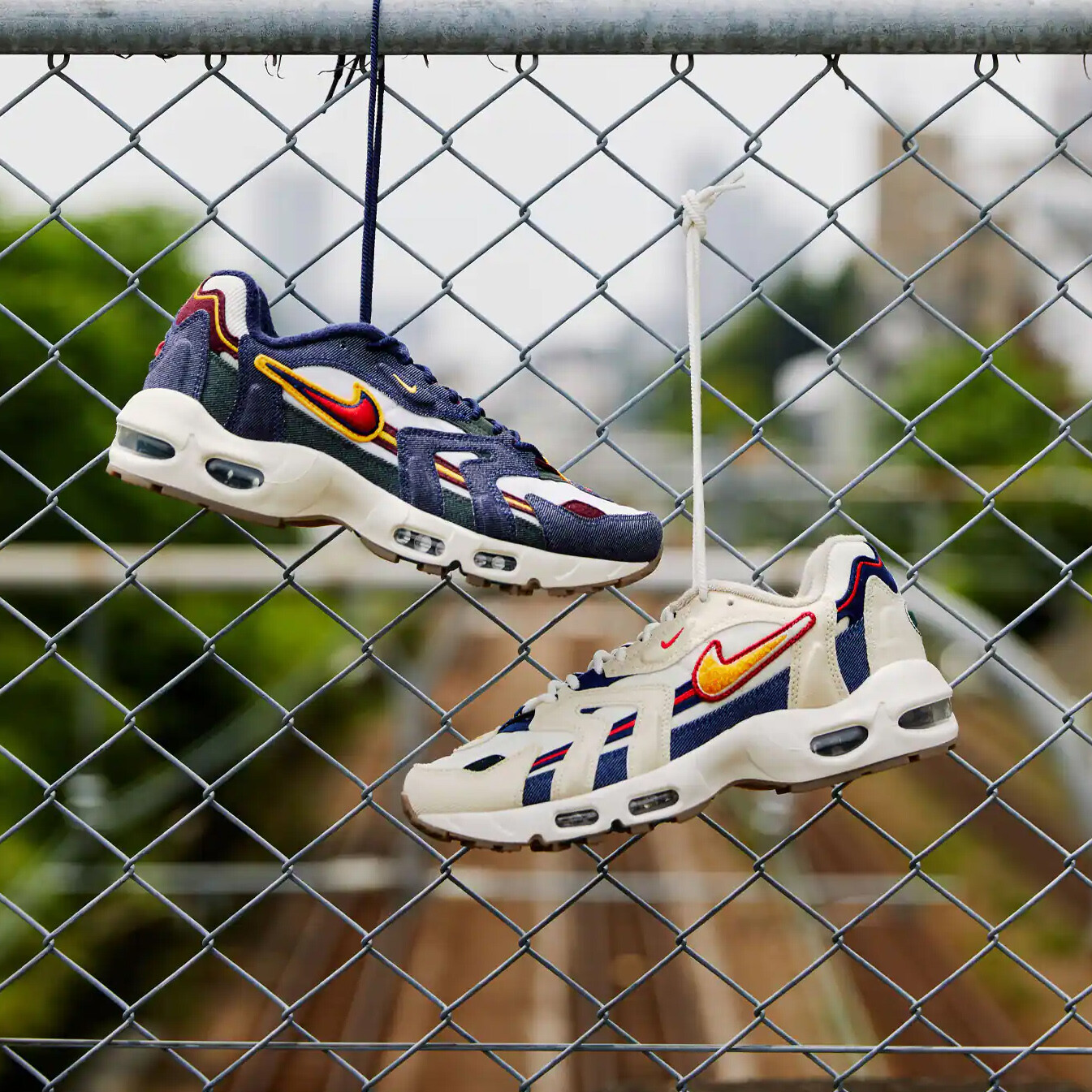 Nike Air Max 96 II QS 2 Beach Blackened Blue Beige Denim DJ6742-200  DJ6742-400 | eBay