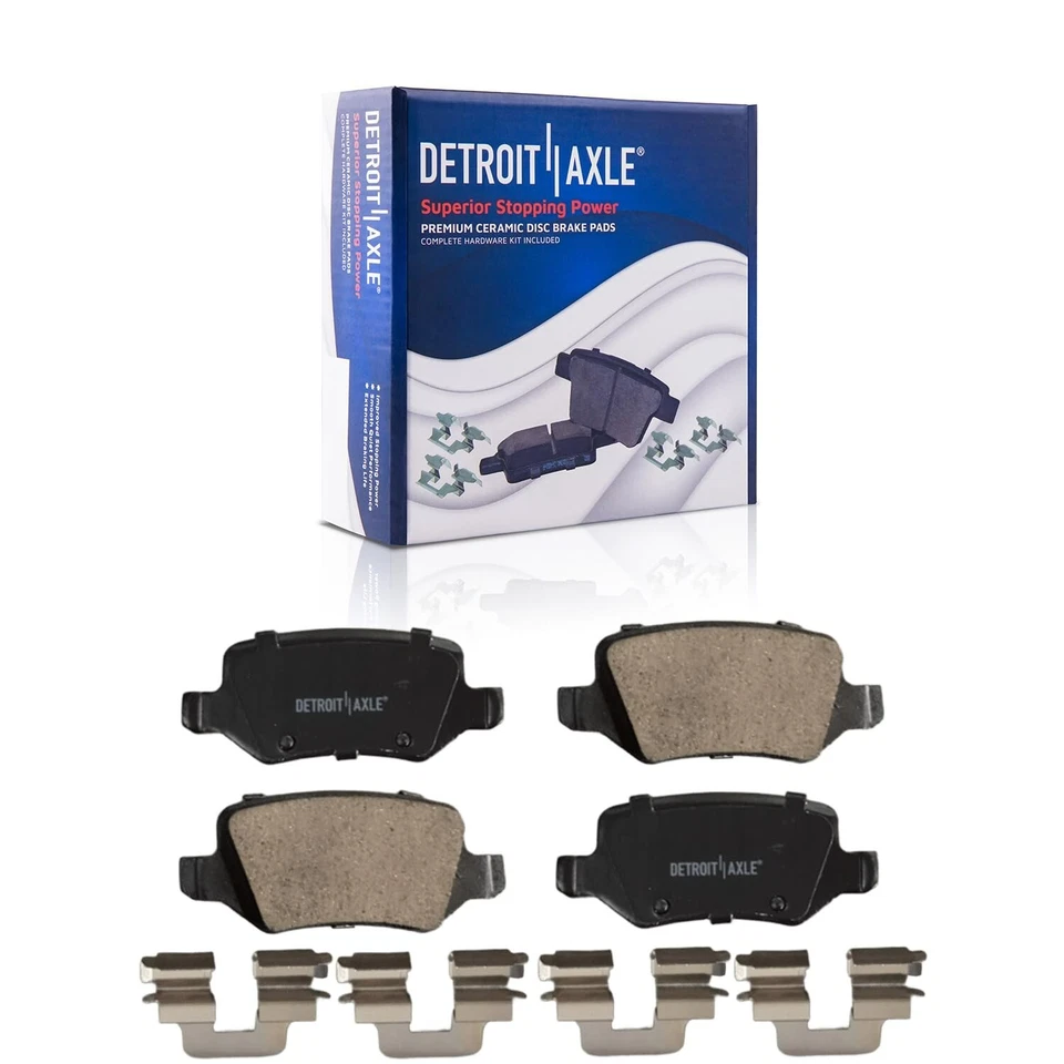 Комплект задних перфорированных дисковых тормозных дисков тормозных колодок для Mercedes-Benz B200 2006 - 2011 годов выпуска - Изображение 4 из 4