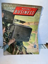 Vintage 1948 Nations Business Magazine American History Political Ads Galore!