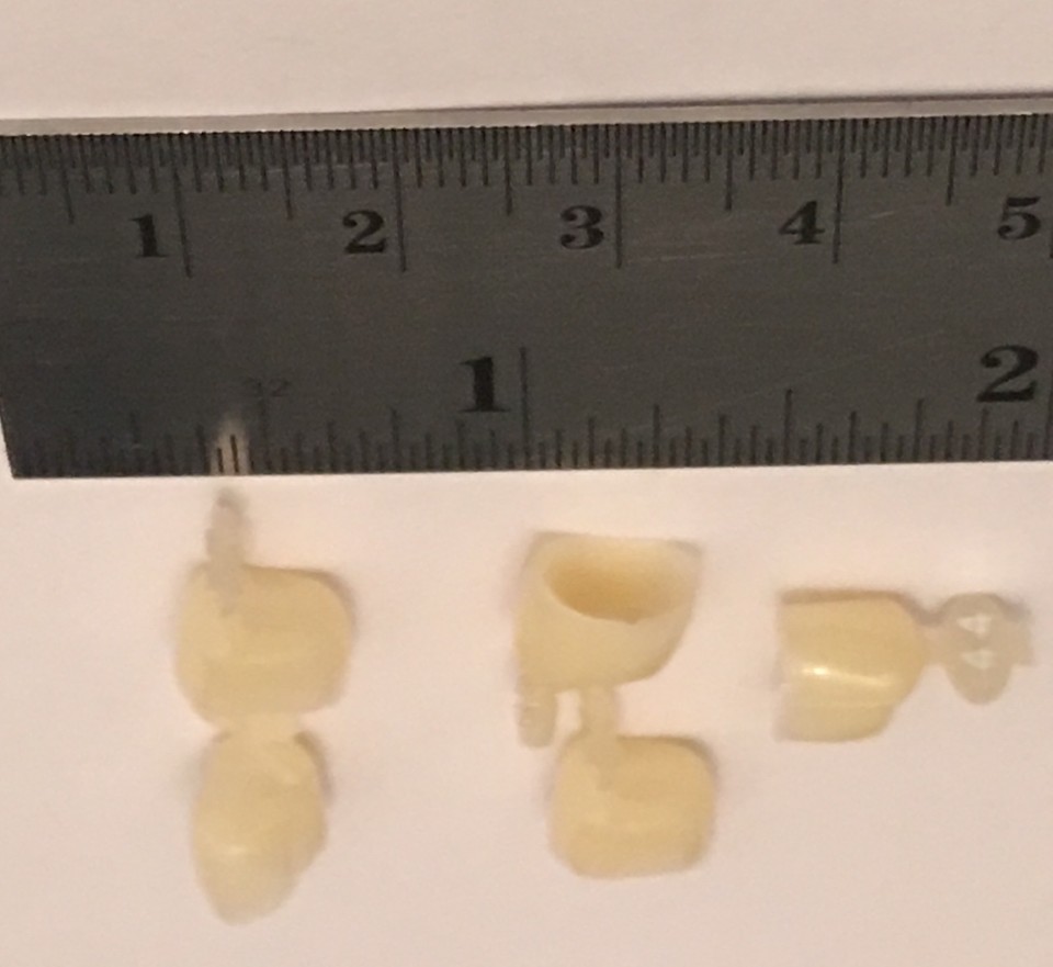 5 Couronnes Dentaires Temporaires En Polycarbonate - Taille #67, Fabriqué En Suède, Comparable à Directa