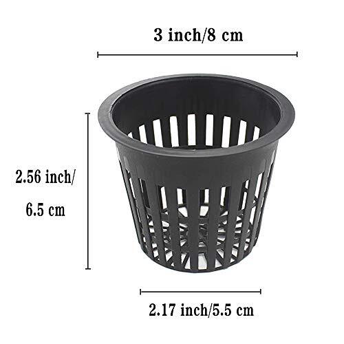 50 PCS 3 Inch Heavy Duty Net Pots,Hydroponic Cups,Garden Plastic ...