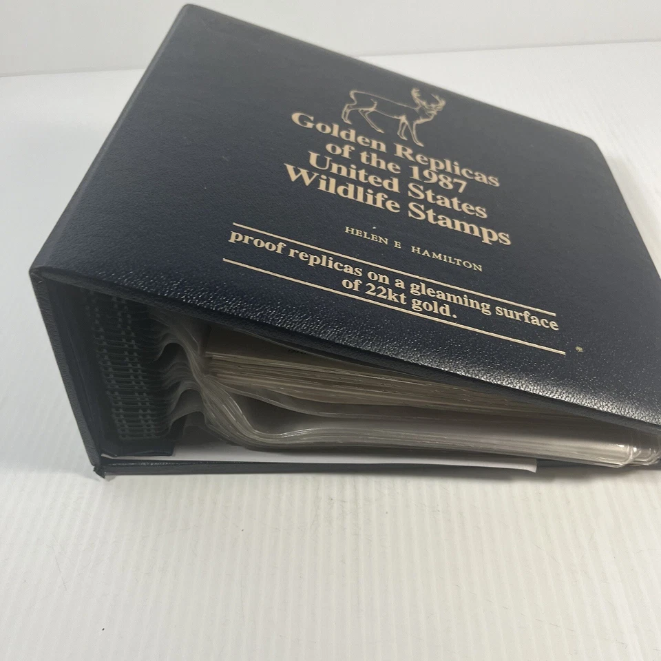 黄金复制品美国邮票 22kt 黄金首日发行批量 1987 年倒装珍妮加号 — 第 2/4 张图片