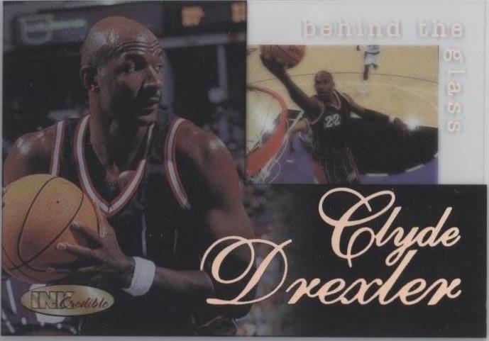 1997 Inkredible Behind the Glass - Clyde Drexler #BG5 - 1 of 2