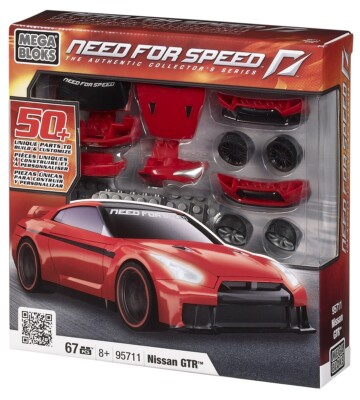 MEGA BLOKS - NEED FOR SPEED Build & Customize - Nissan GT-R (67 Teile)