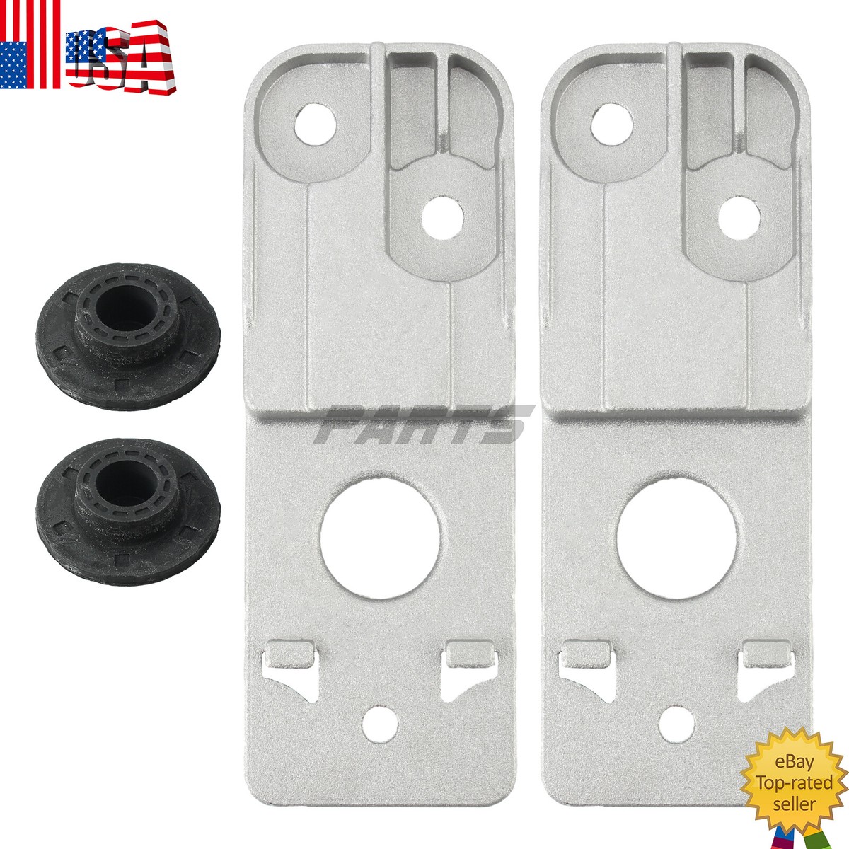 Chevy Cruze 2011-2016 Lower Radiator Mounting Brackets (Pair) – Direct Fit Aluminum - 13337826