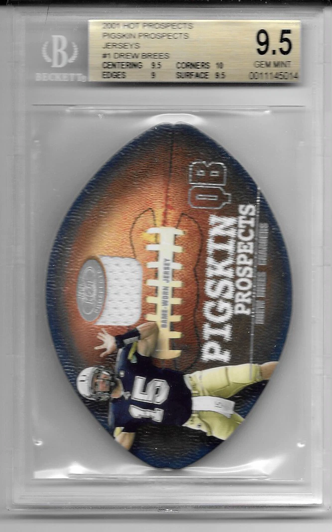 Drew Brees Fleer Hot Prospects Pigskin Prospects Jersey # Pigskin Prospects-Jersey