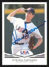 STEVEN FARINARO Autograph 2011 Topps USA Baseball auto ST. LOUIS CARDINALS