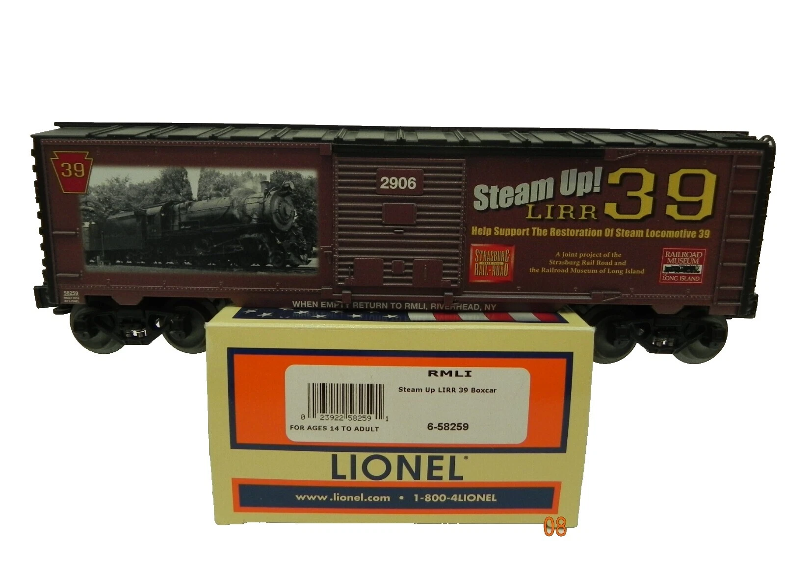 Modelo de plástico marrón Lionel trenes