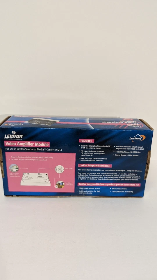 Leviton Structured Media Video Amplifier Module 48210-VA New In Box - Image 3 of 4