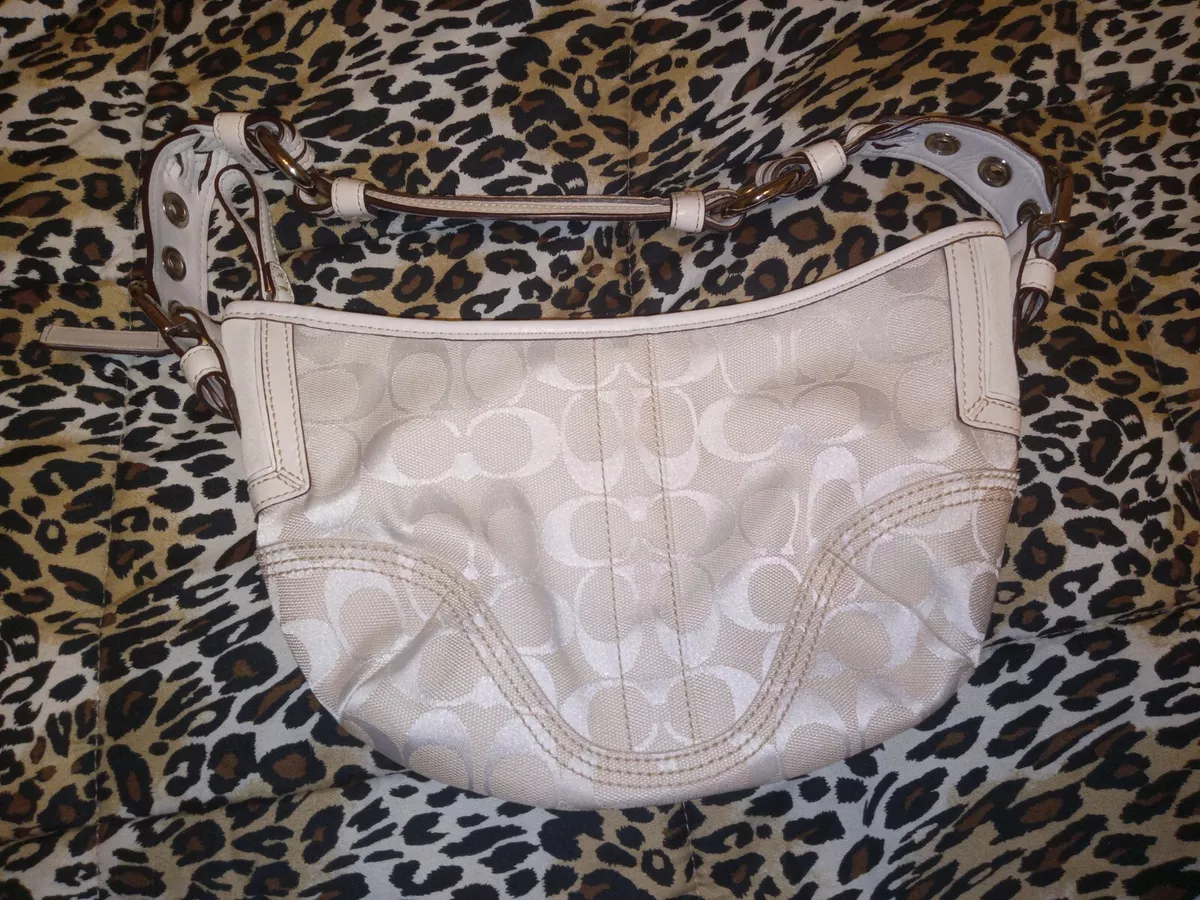 Small white cheap coach purse