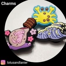 Shoe Charms "Axolotl"Set of 3