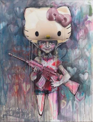 Herakut ''Hello Kitty'' I KNOW HOW, JUST NOT WHY Signed Print 36/50