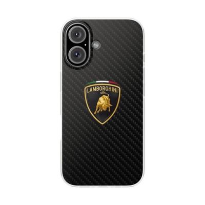 Phone Case Lamborghini Design Logo For iPhone and Samsung, Flexi Cases
