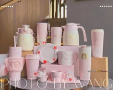 Starbucks 2023 China Sakura Thermos SS Tumbler Vacuum Cup Glass Mug Collection