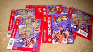 BOX-ONLY-Art-of-Fighting-Original-Cardboard-Sleeve-Case-Sega-Genesis
