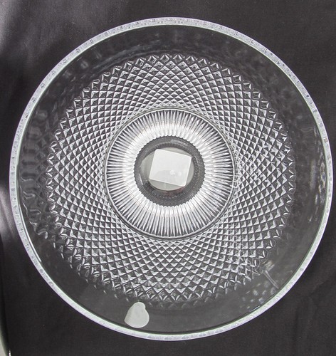 Waterford Crystal Diamond Line Bowl 7.5" (20cm) Bowl Lead Crystal 4.5" 11cm Tall - Picture 5 of 6