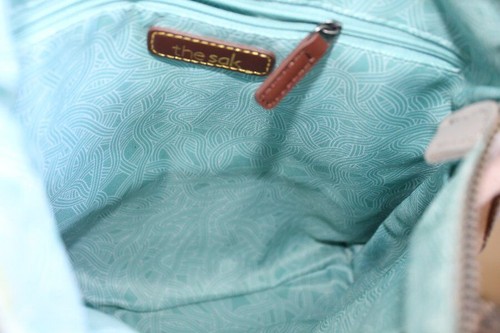 NEW NWT The Sak Iris Leather Crossbody Nude Sparkle - Picture 8 of 8