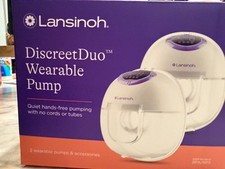 Lansinoh DiscreetDuo Wearable Breast Pump   Brand New Sealed   Hands-Free