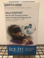Battle Creek Ice It! Deluxe Headache Migraine Kit Hot And Cold Therapy