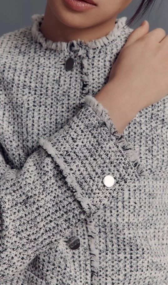 Theory Mod Tweed Jacket Large Retails $545 - Image 4 of 4