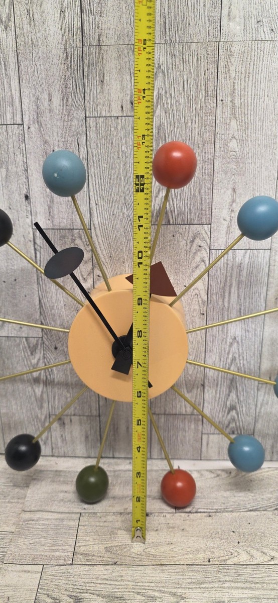 Vitra Design Museum George Nelson MCM Style Ball Clock 13.25