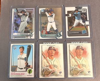 Julio Rodriguez Rookie Cards - 6 Card Lot