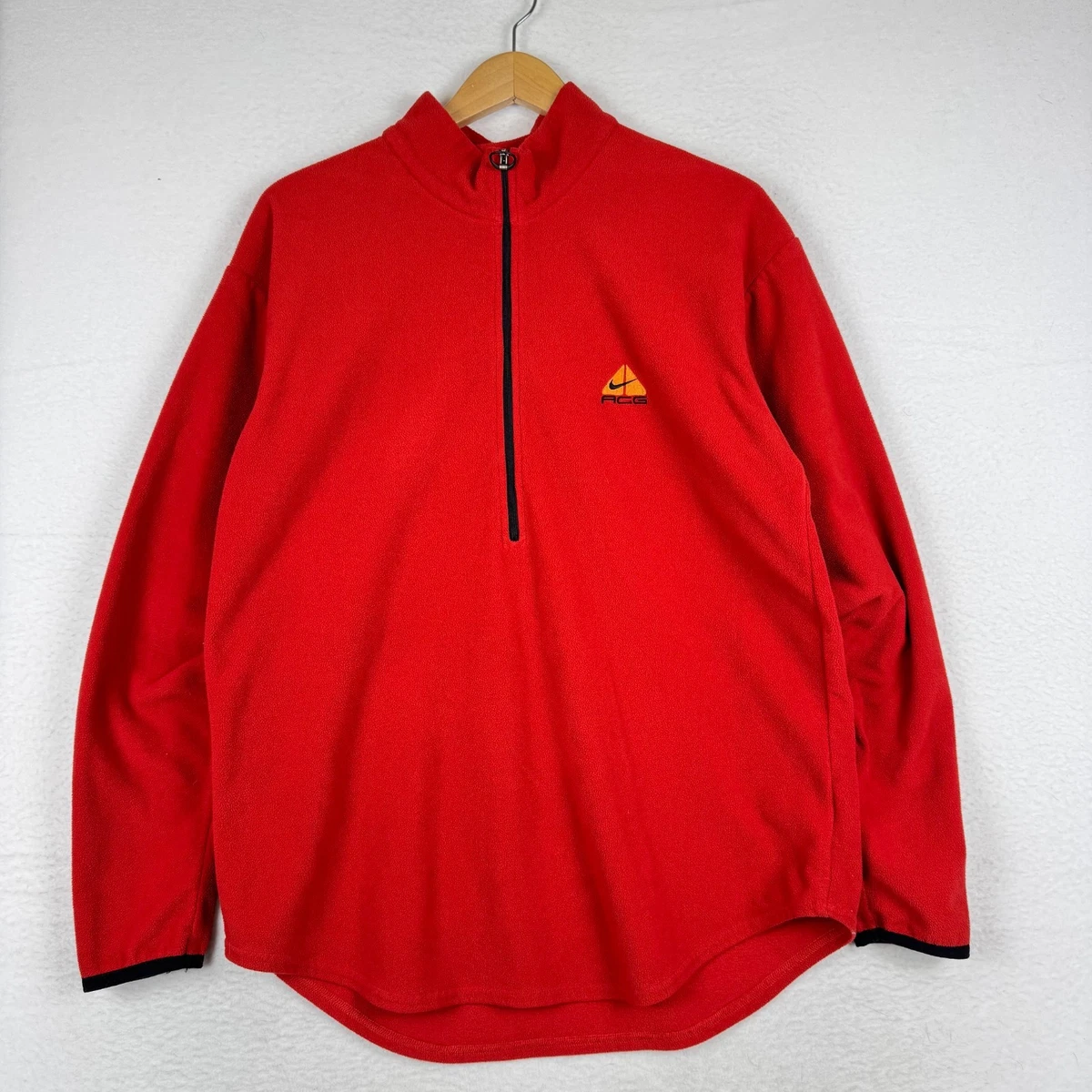 Nike Men's Red 1/2 Zip Features for sale | eBay