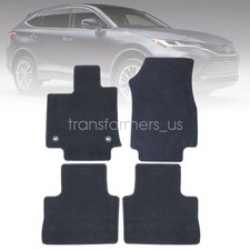Front Rear Velour Floor Mats Carpet 2021-2024 For Toyota Venza Anti-slip Black